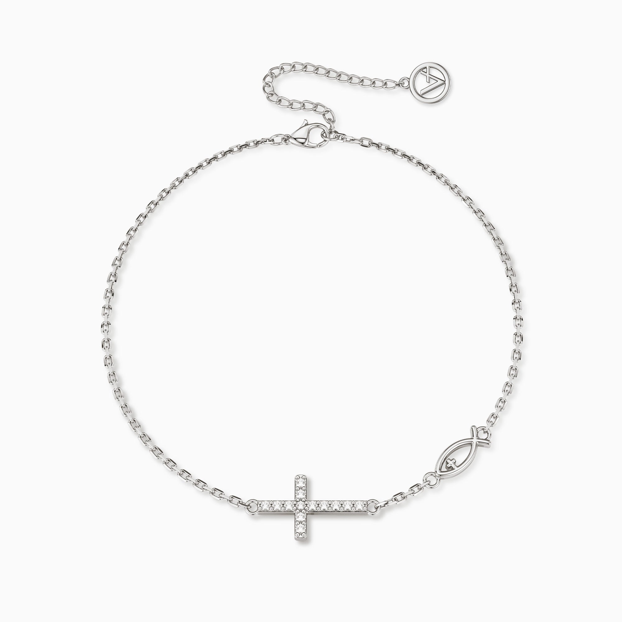 Pray Cross Jesus Fish Bracelet - vanimy