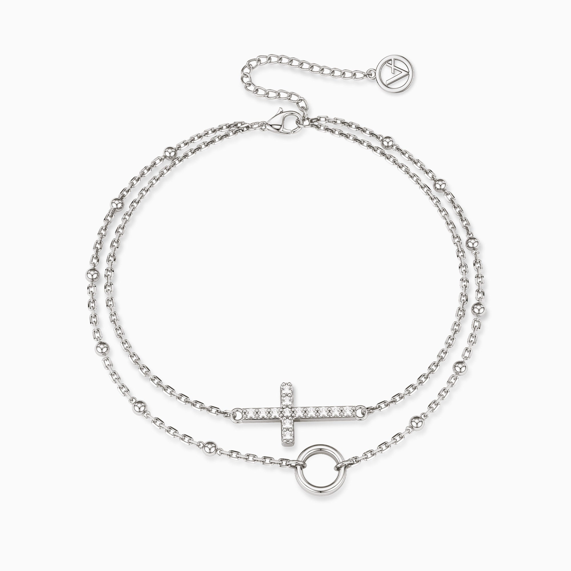 Gold Layered Cross Bracelet - vanimy