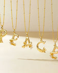 Blossom Letter A-Z Pendant - vanimy