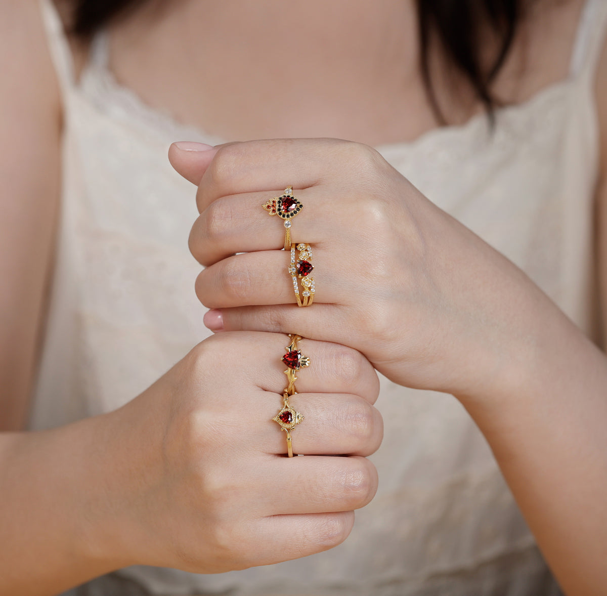 Sacred Heart jewelry worn in real life