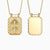Personalized Cross Medallion Pendant Engraved Necklace - vanimy