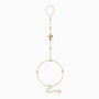 Seven Lights Fleur-de-Lis Cross Hand Chain