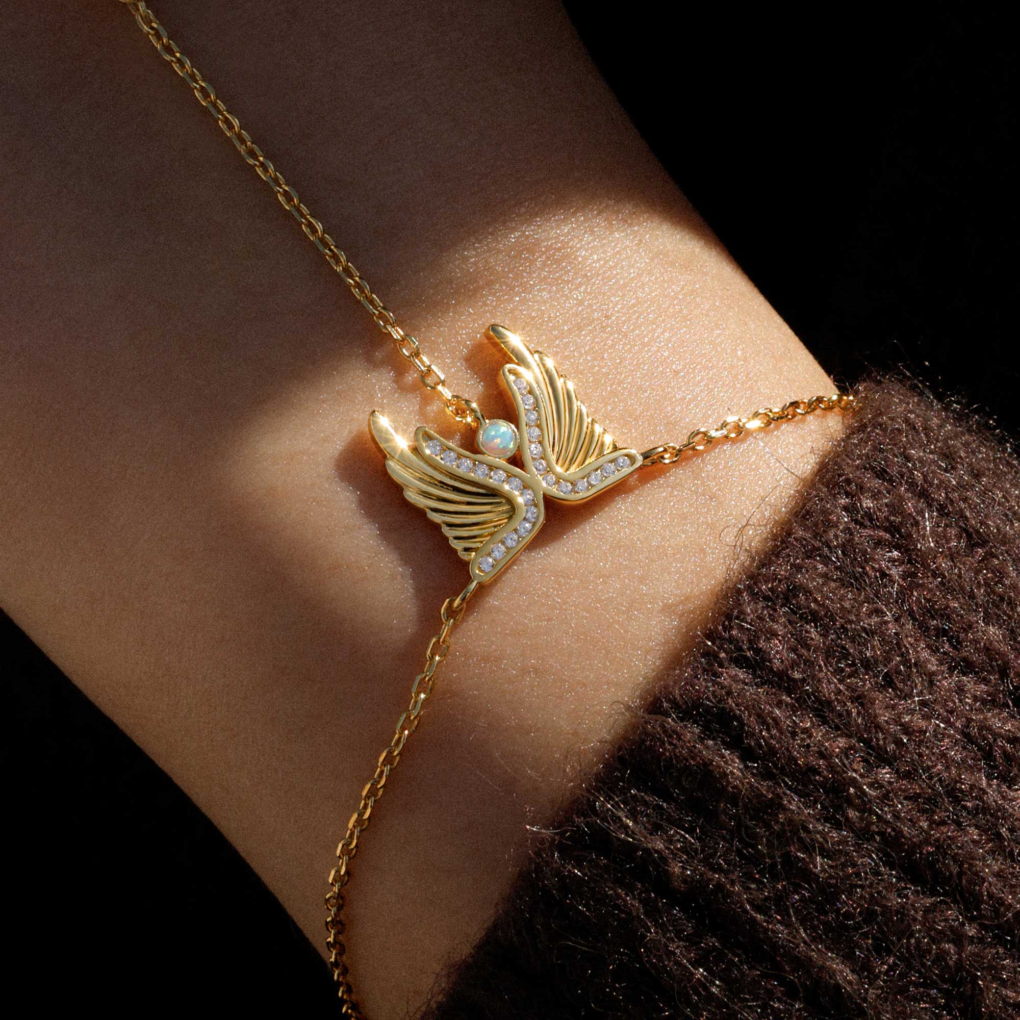 Wings of Light Hand Chain