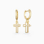 Cutout Double Cross Earrings - vanimy