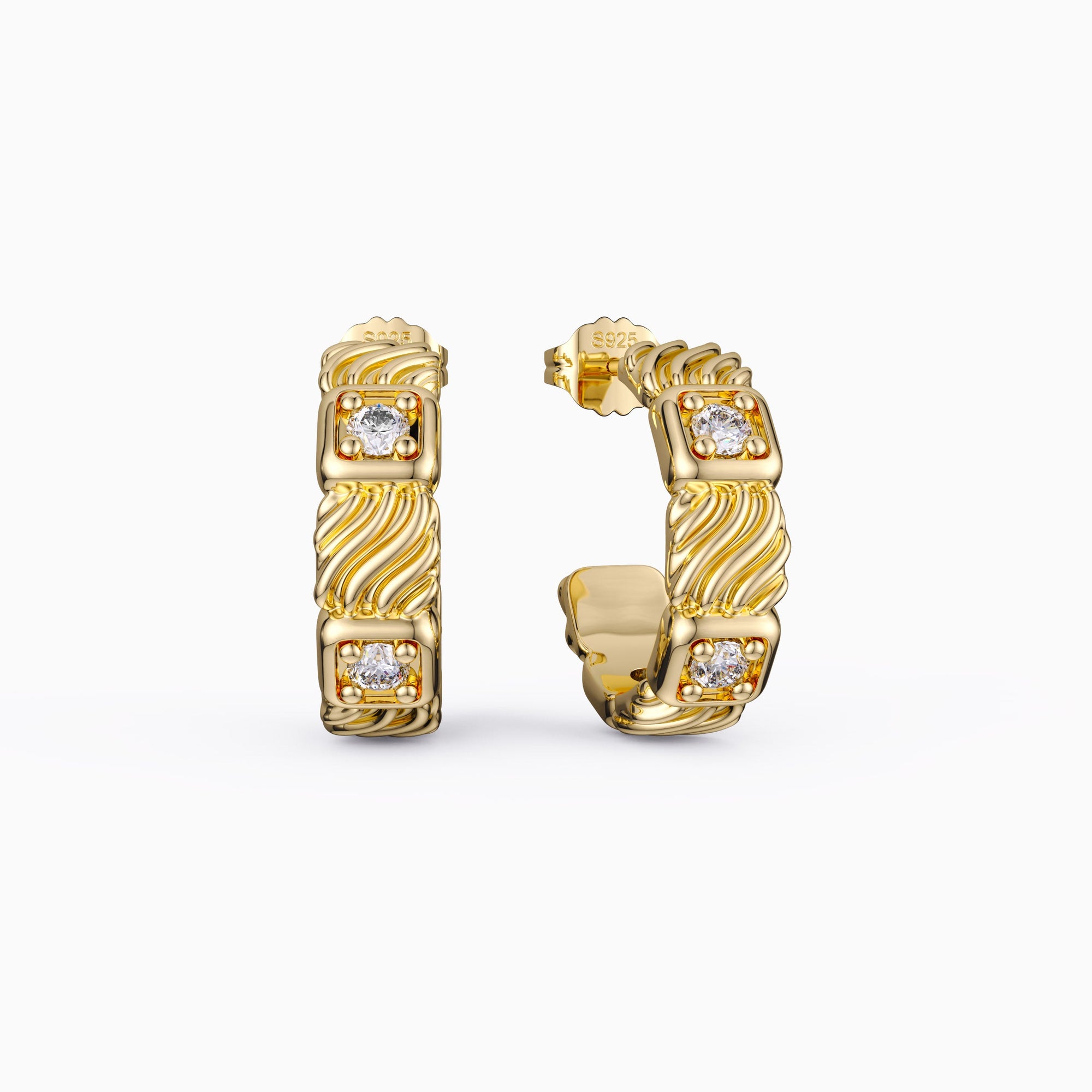 Square Polychromatic Earrings - vanimy