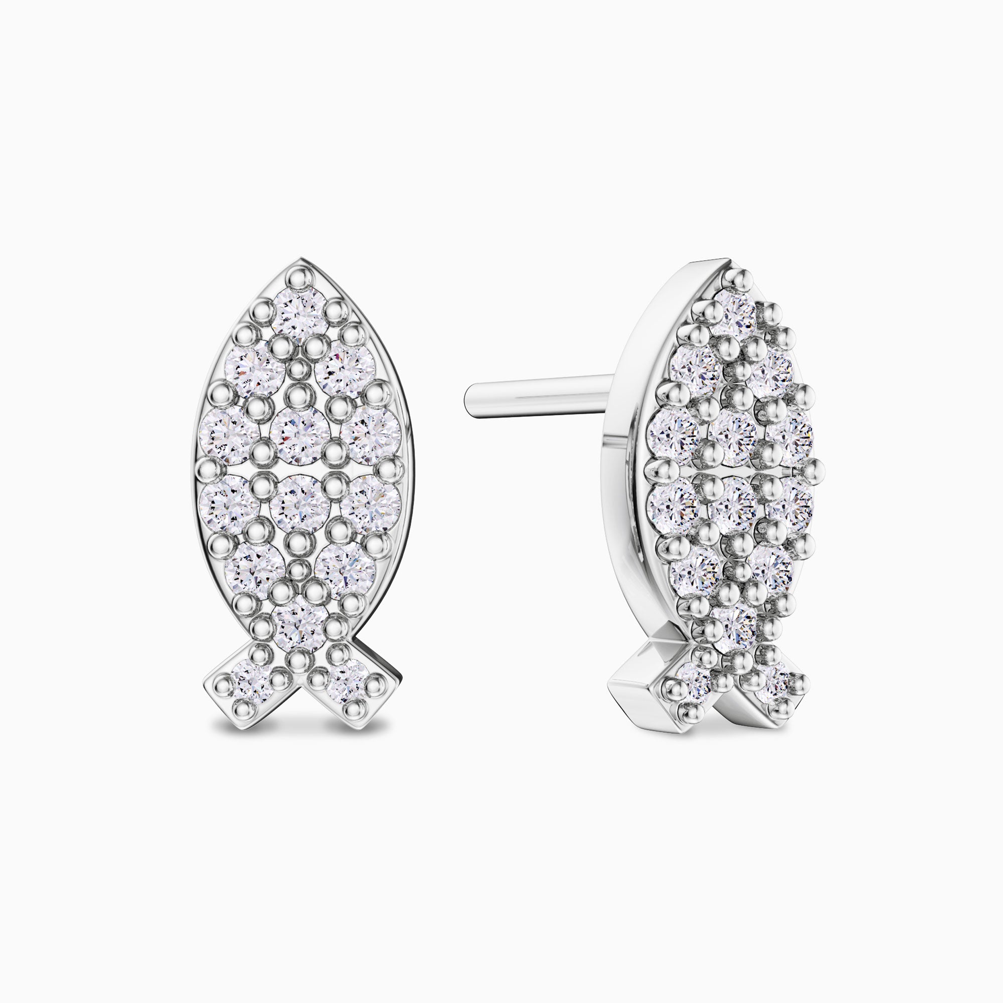 Sacred Ichthys Stud Earrings - vanimy