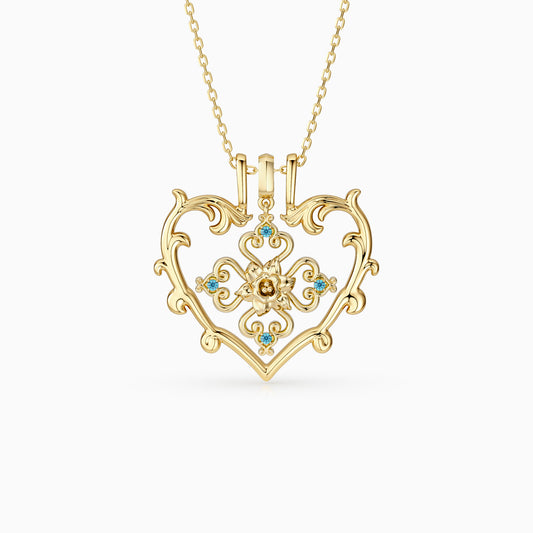 Sacred Bloom Daffodil Love Birth Flower Necklace Set