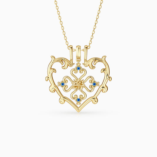 Sacred Bloom Poinsettia Love Birth Flower Necklace Set