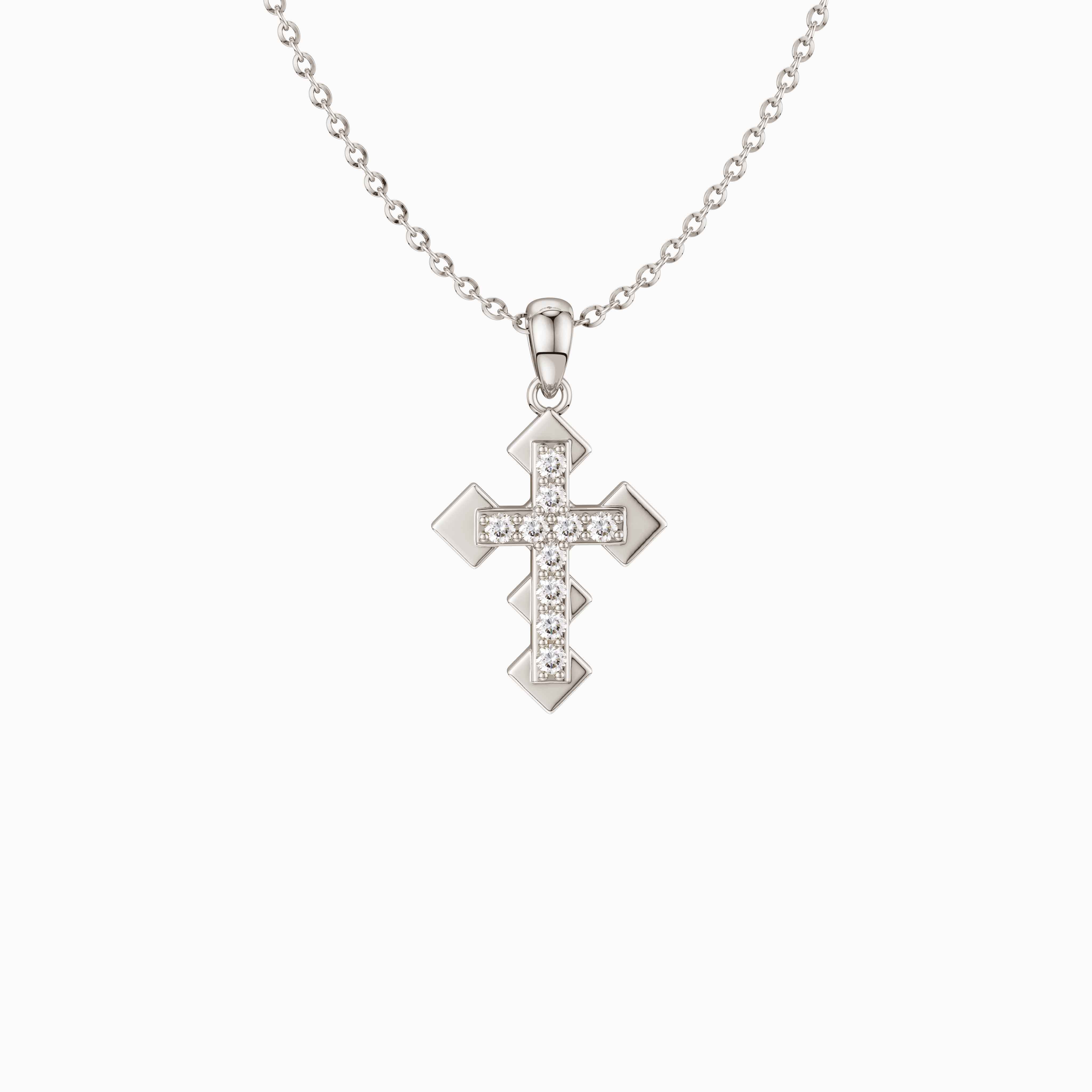 Eternity cross necklace store