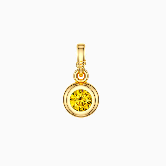 Bubble Knot November Birthstone Charm Pendant