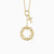 Gold Crown of Thorns Cross Necklace - vanimy