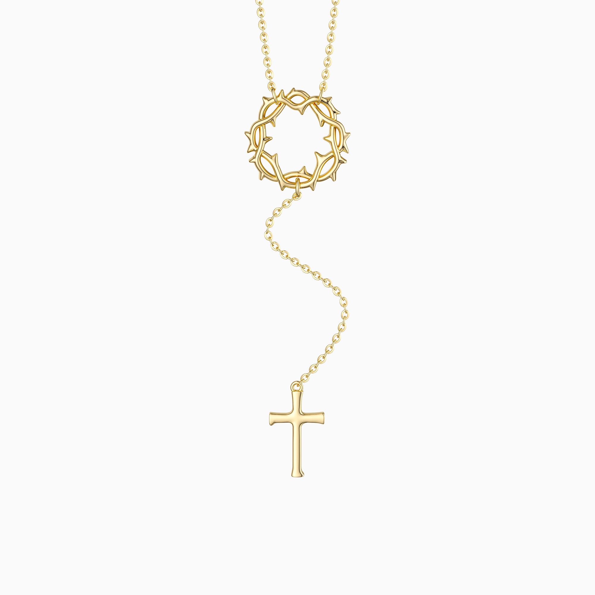 Cross Crown of Thorns Necklace - vanimy