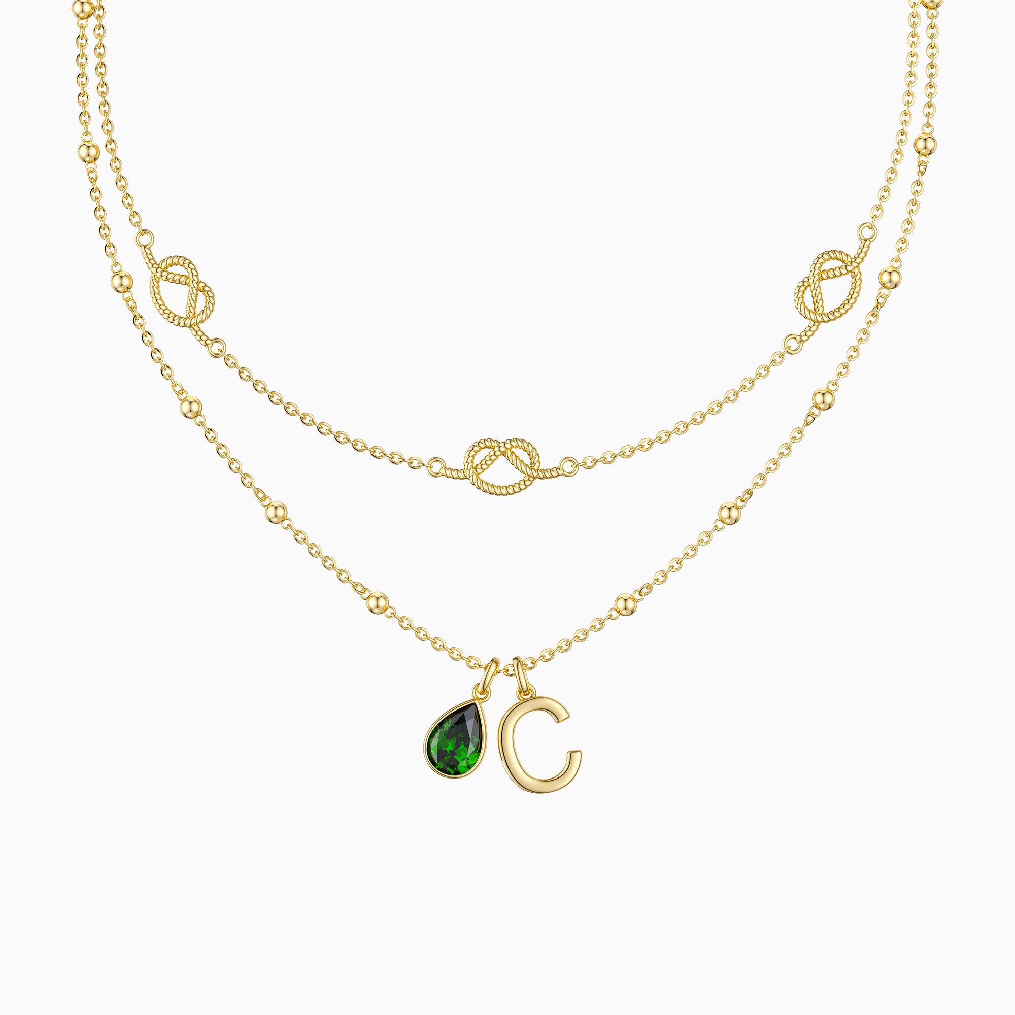 Strands Knot Customized Necklace - vanimy