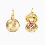 ‘You are My Treasure' Pink Heart Celestial Star Amulet Christmas Ball Locket Pendant - vanimy