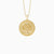 Promised Land Tree of Life Amulet Coin Medallion Necklace - Gold Vermeil - vanimy