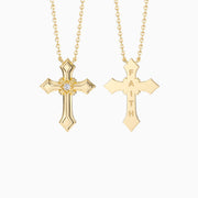 Gothic Cross Amulet Pendant Necklace