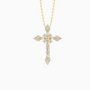 Collier avec pendentif en forme de croix de foi byzantine
