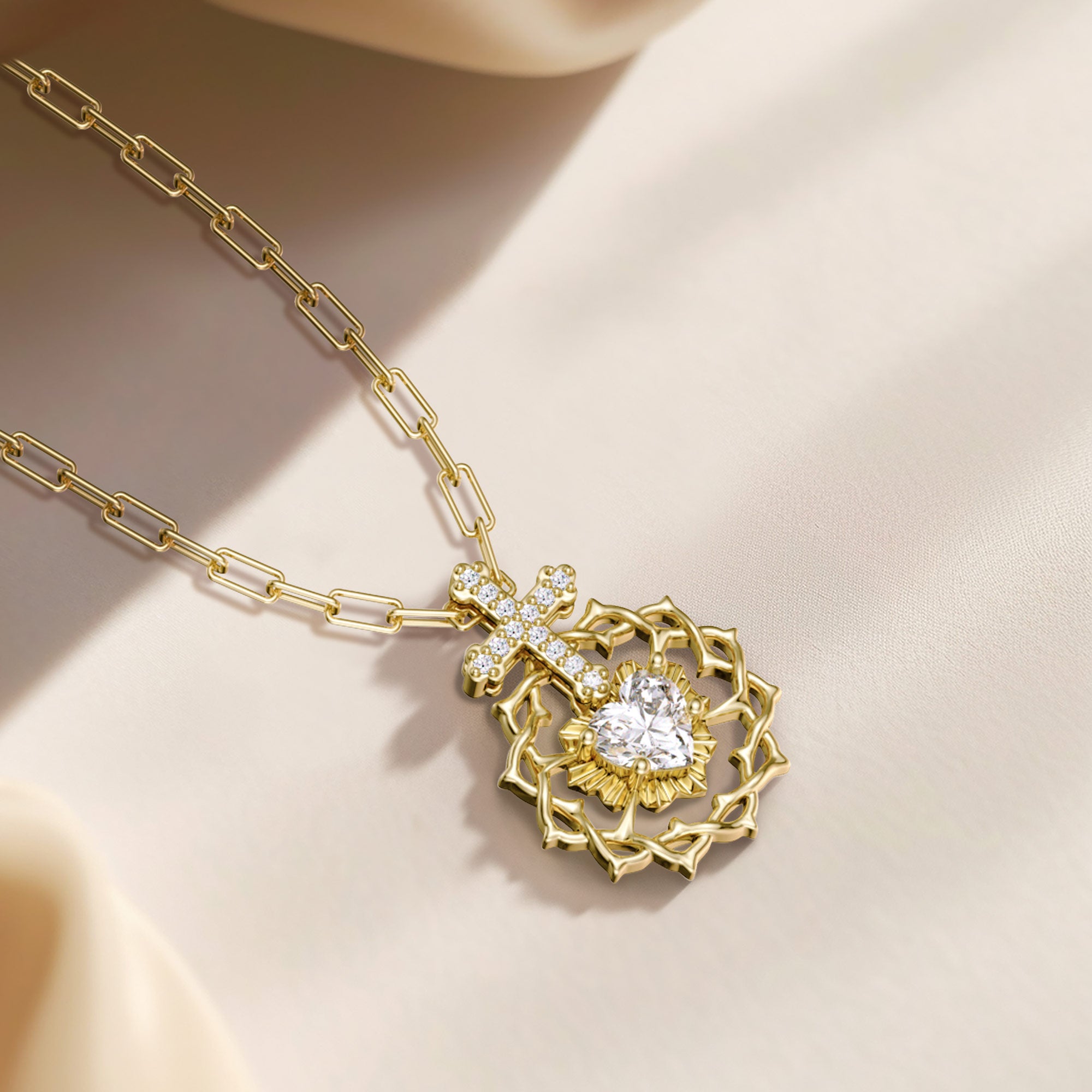 Vanimy The Sacred Heart Pendant Necklace – vanimy