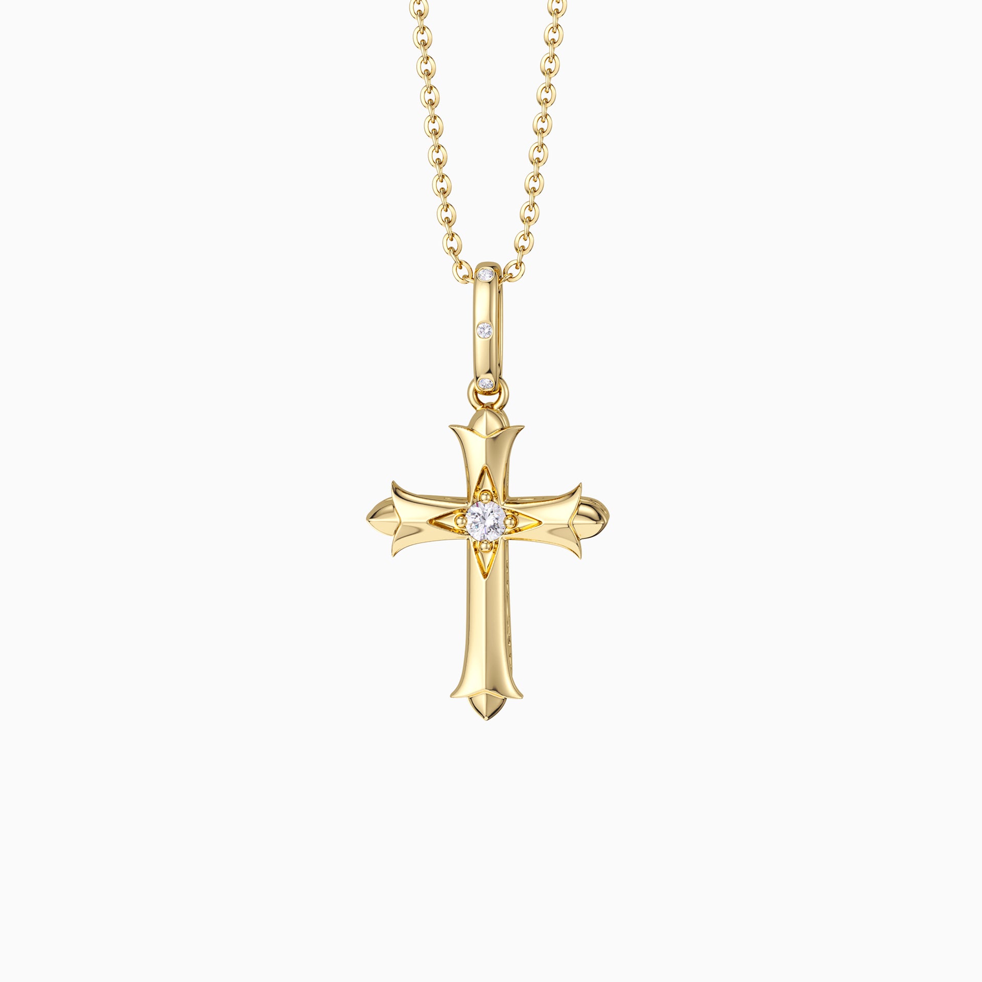 Fleur-de-Lis Ichthys Cross Pendant Necklace – vanimy