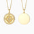 Divine Radiance Cross Protection Prayer Medallion Pendant Necklace - Plain Back - vanimy