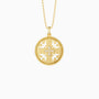 Boundless Love Cut-Out Doves Cross Medallion Necklace - vanimy