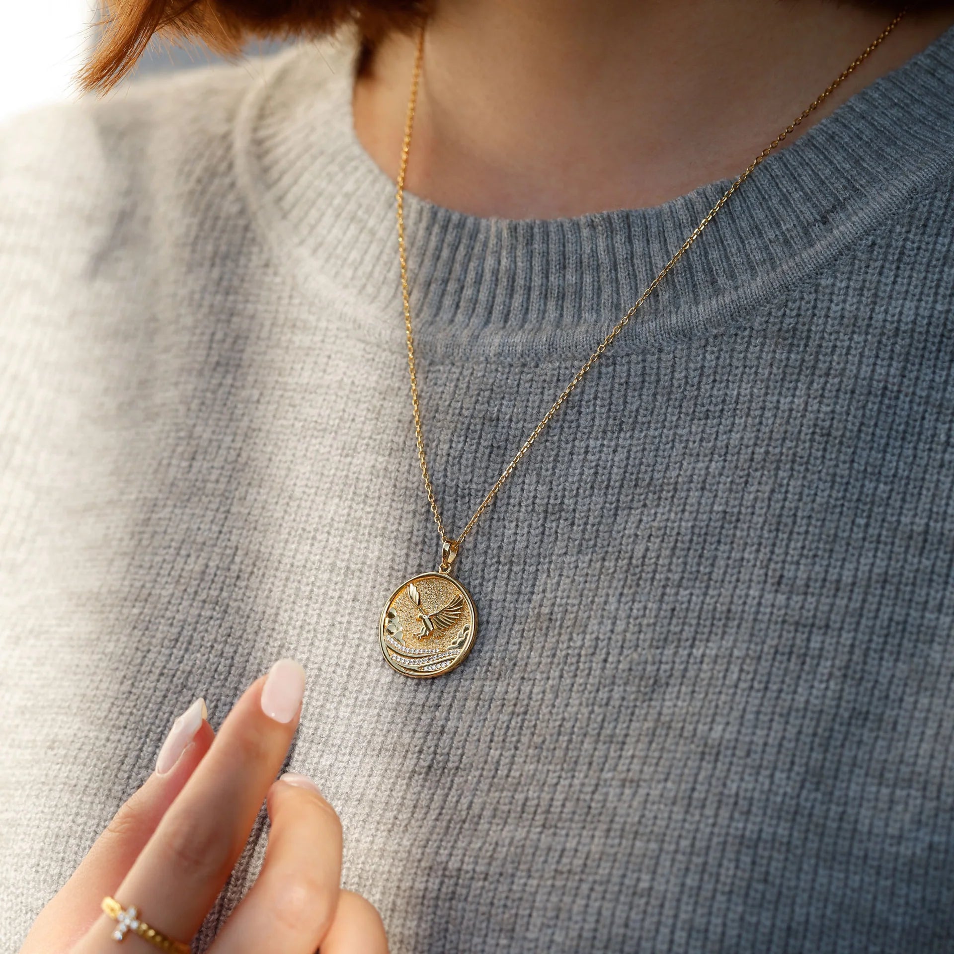 Promised Land III:Seven Days of Creation Medallion Necklace