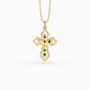 Divine Spectrum Cross Necklace
