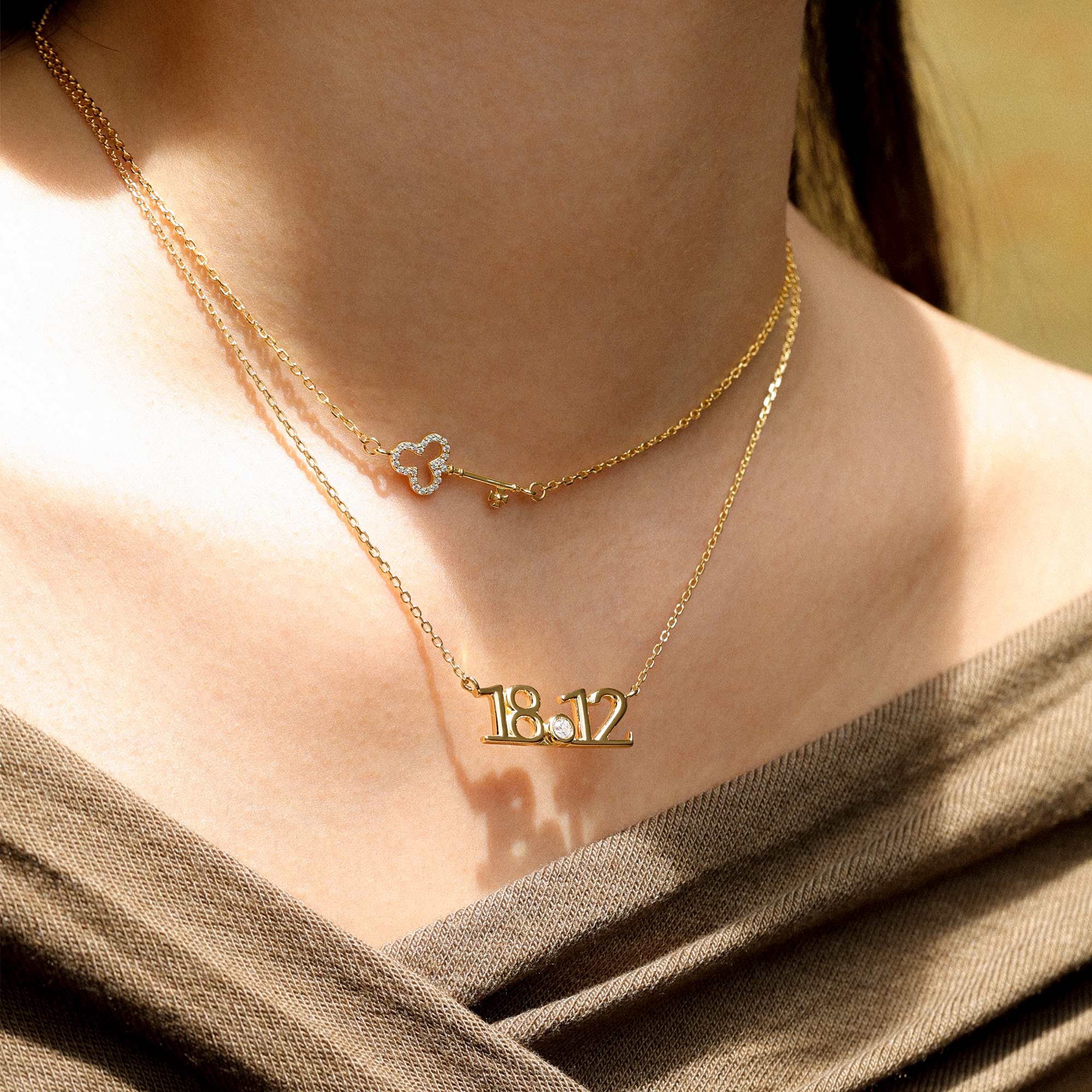 Anastasia Personalized Number Necklace