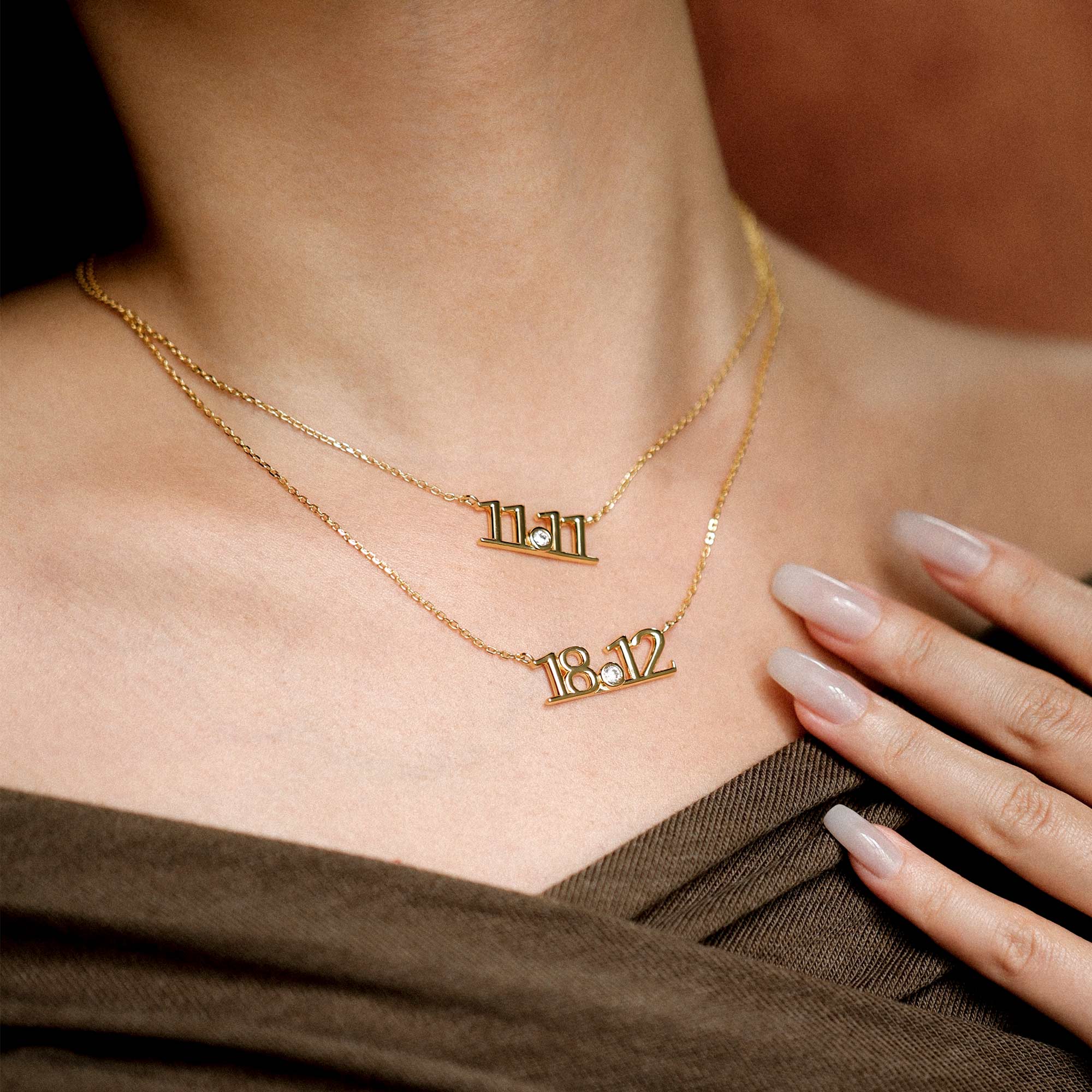 Anastasia Personalized Number Necklace