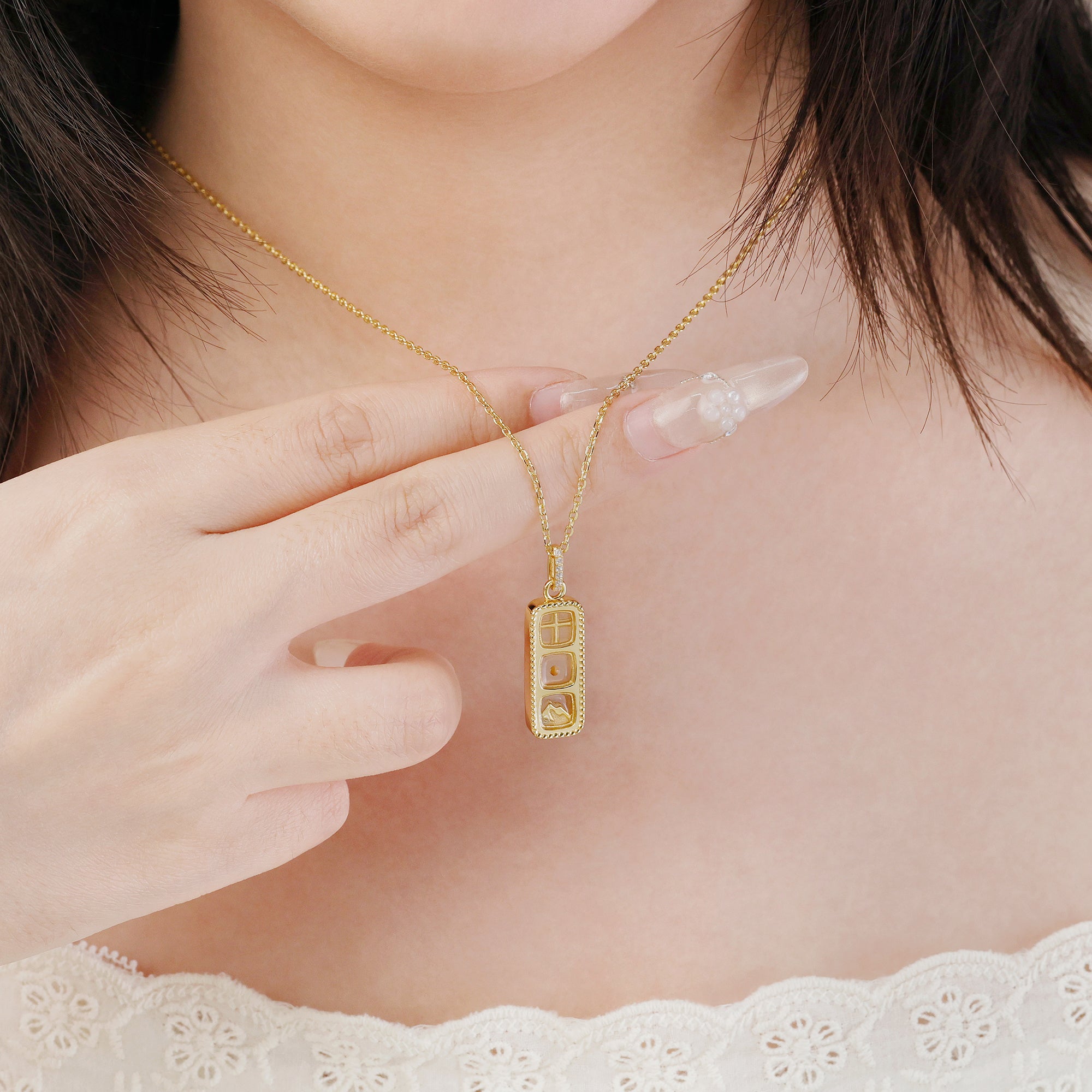 Mustard Seed Cross Necklace