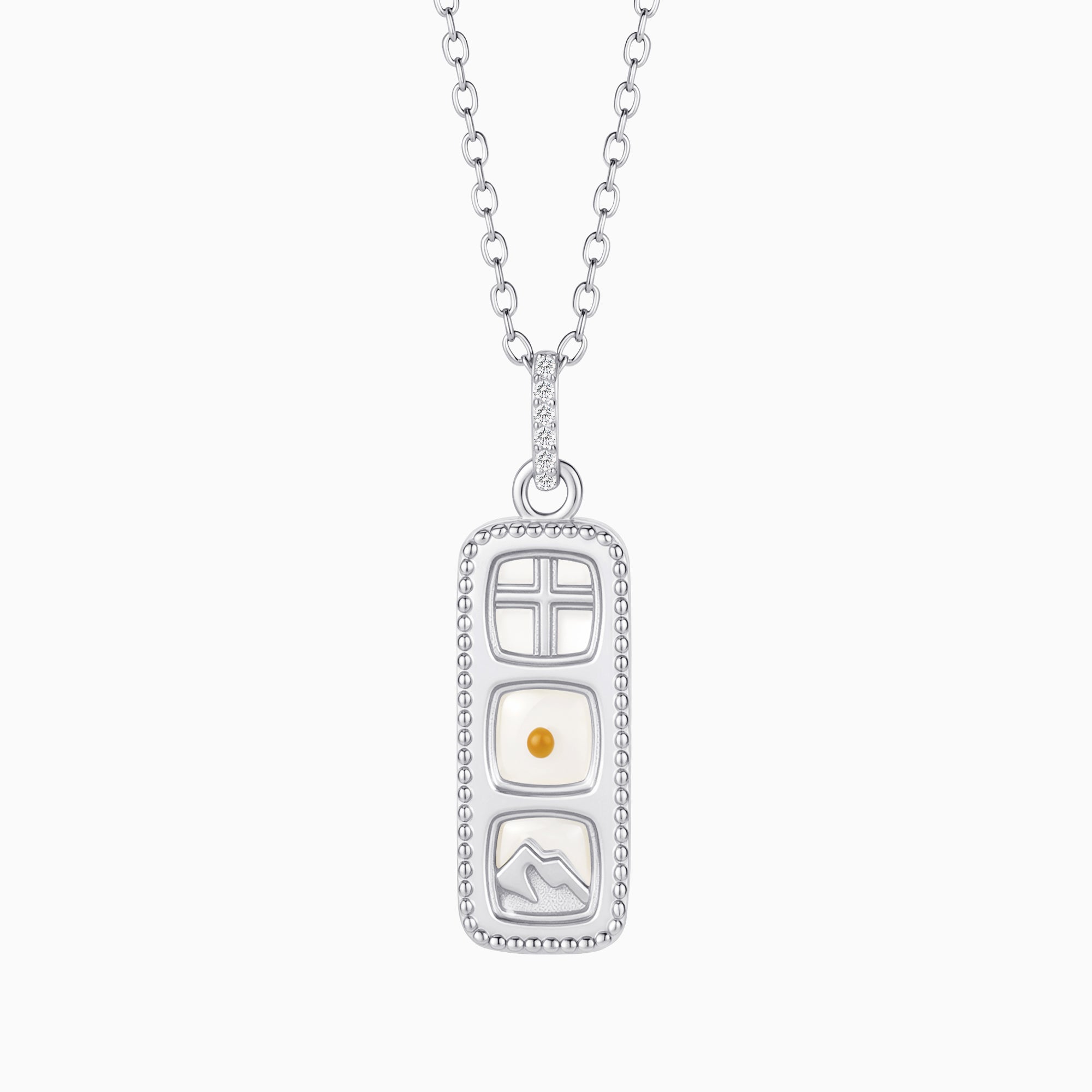 Mustard Seed Cross Necklace