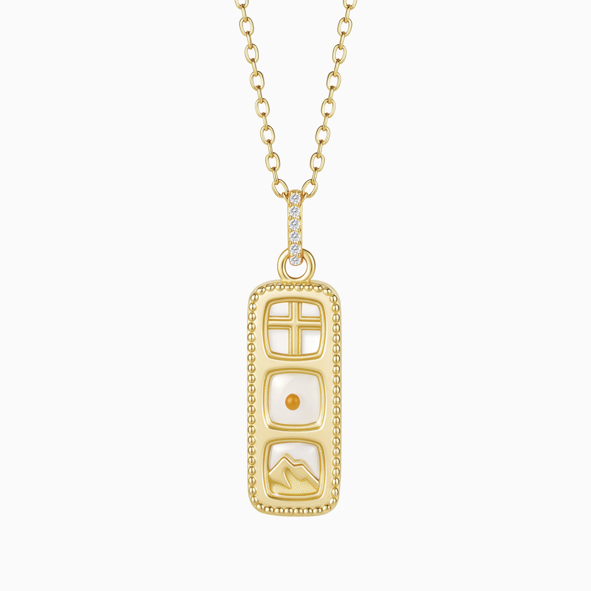 Mustard Seed Cross Necklace