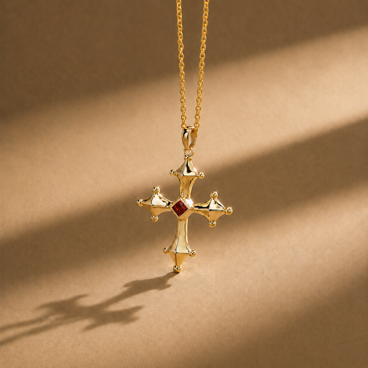 Veritas Cross Pendant Necklace