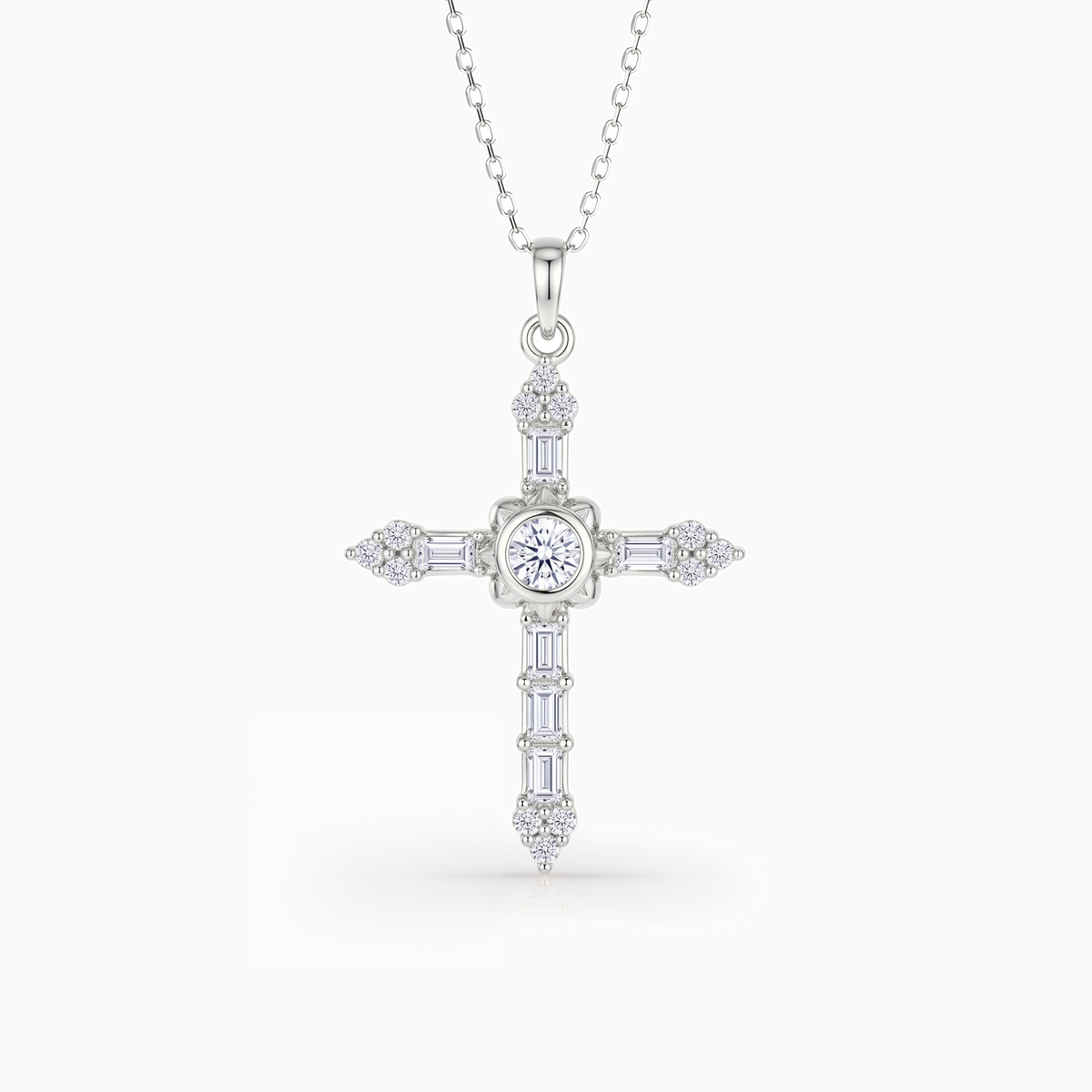 Sunburst Cross Necklace