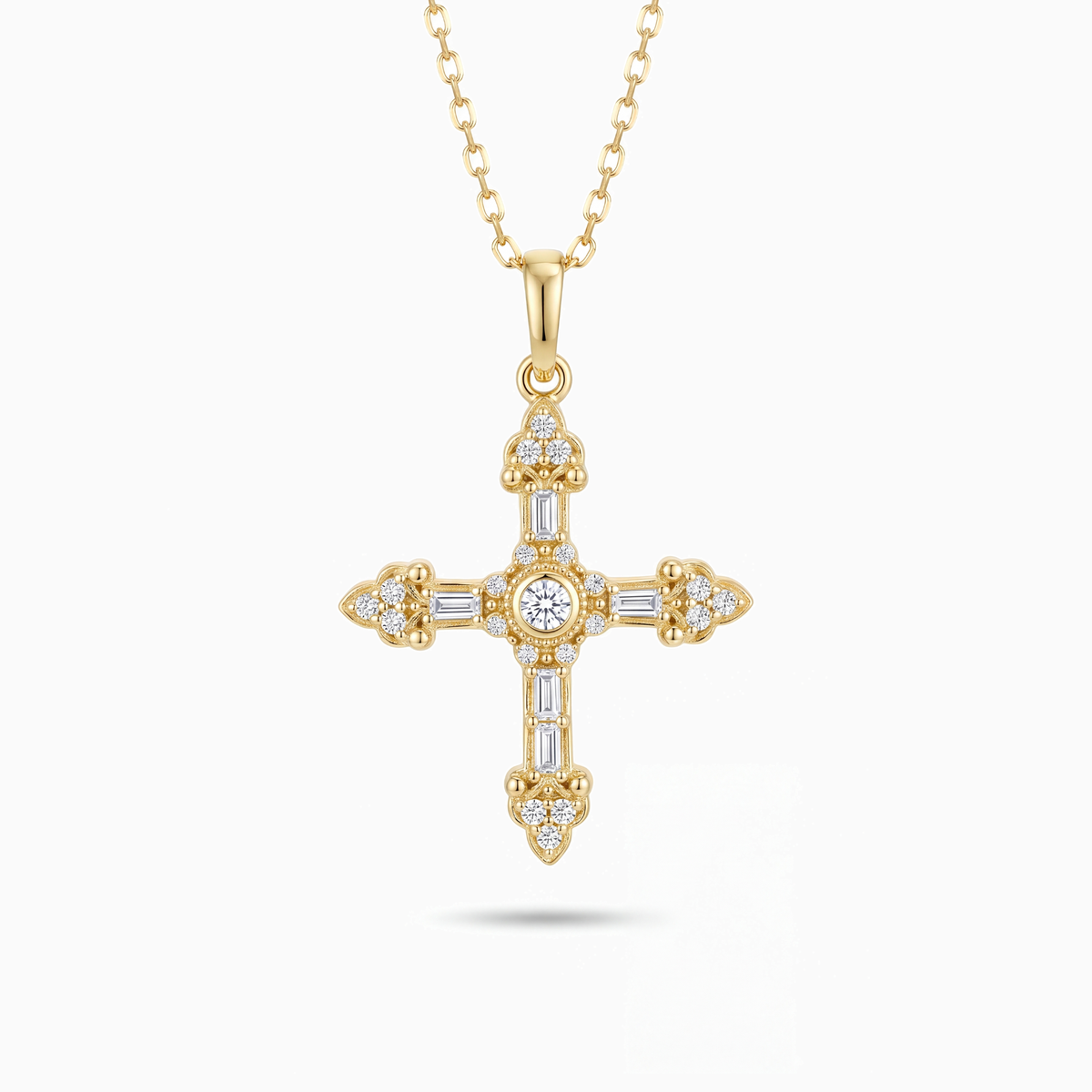 Radiant Grace Cross Necklace