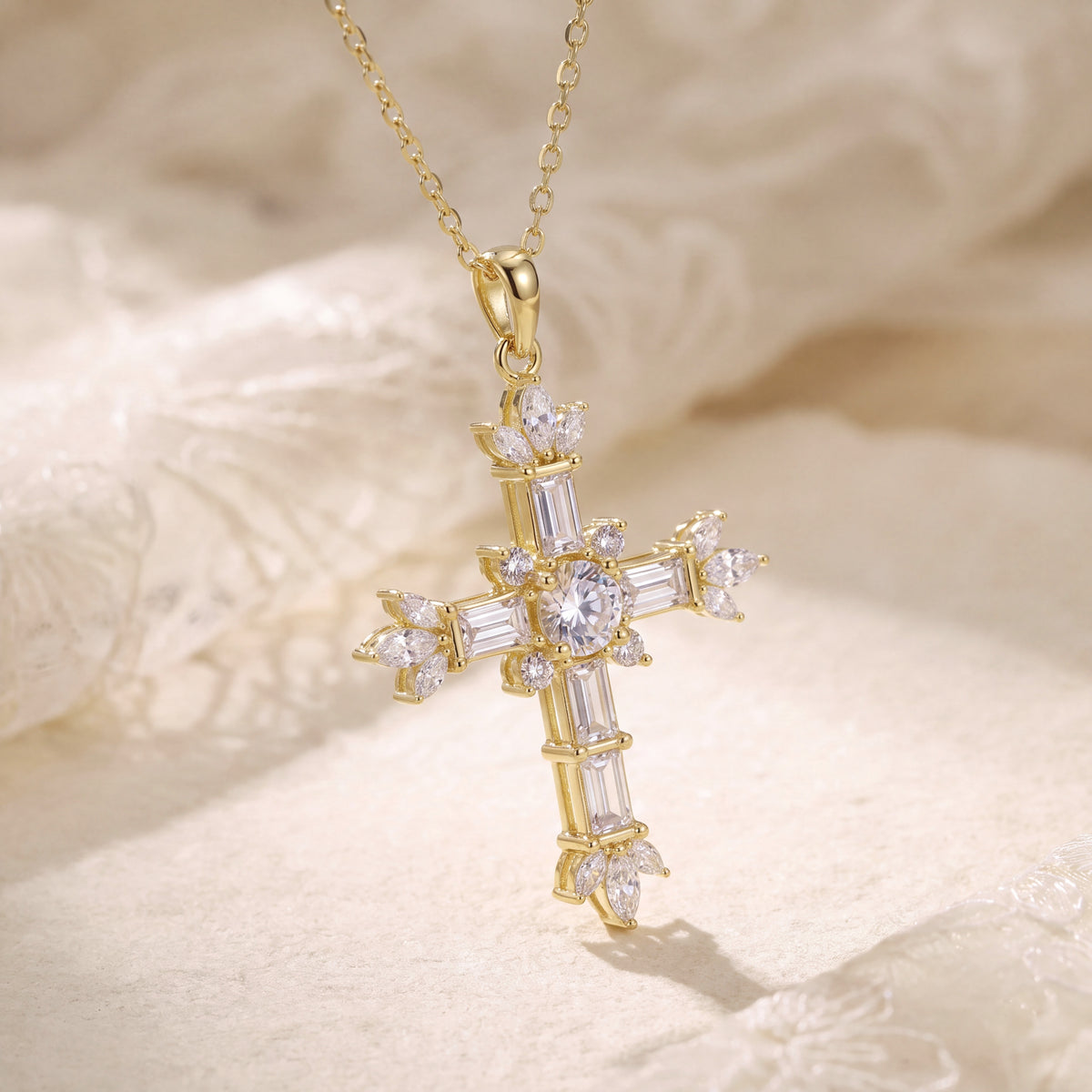Lucia Cross Necklace
