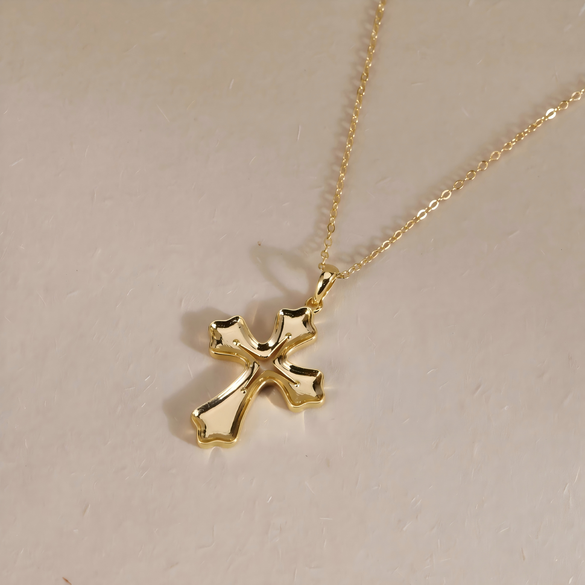 Selah Lily Cross Necklace