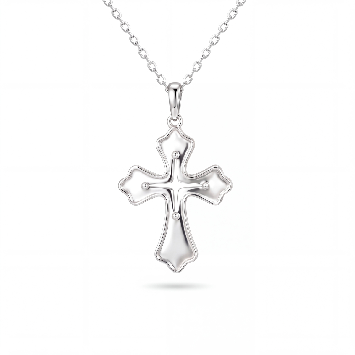 Selah Lily Cross Necklace