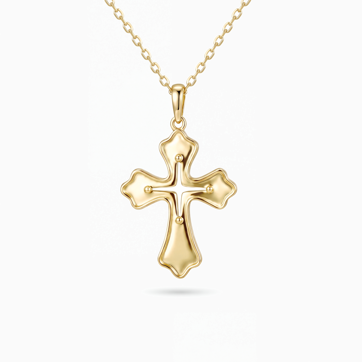 Selah Lily Cross Necklace