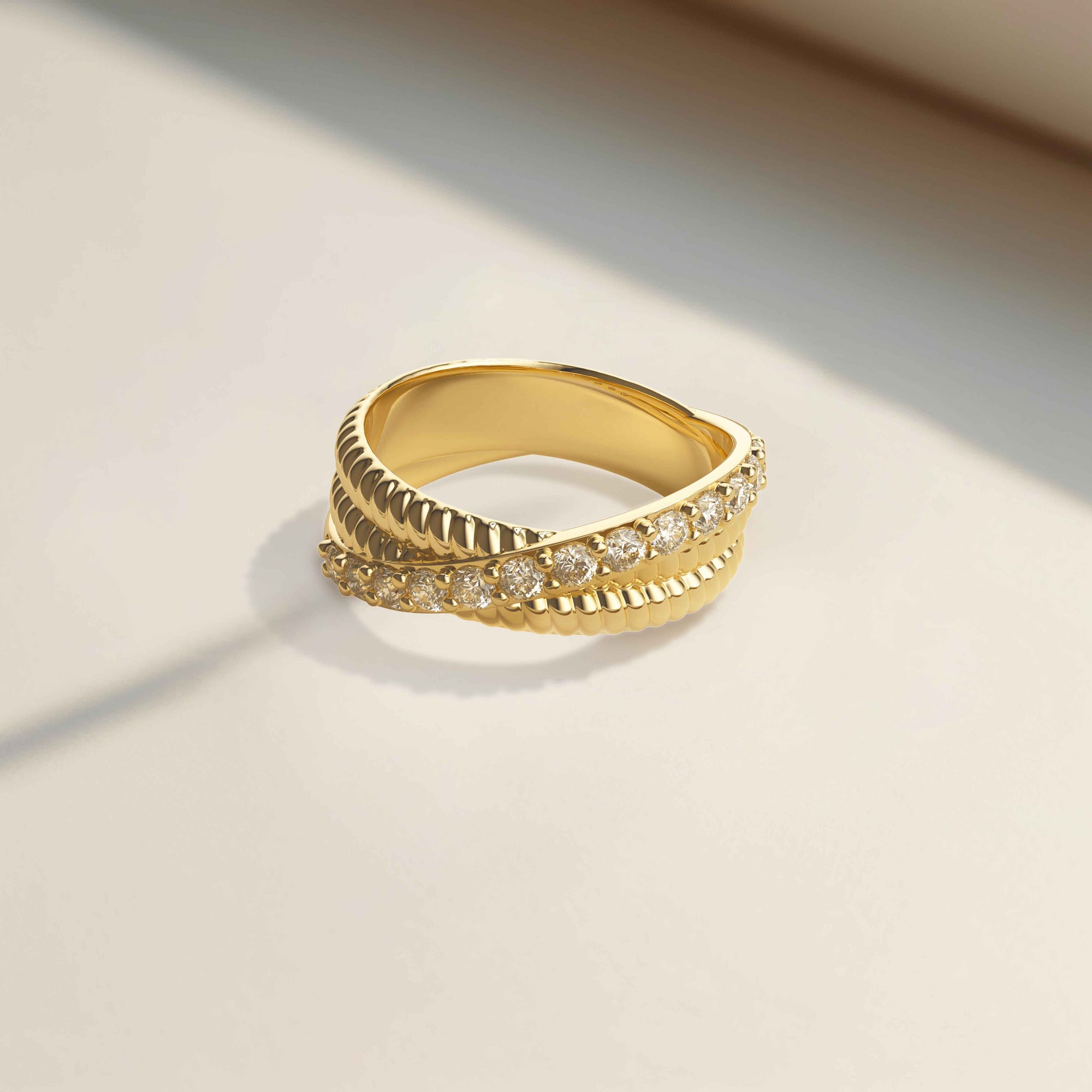 Sterling Silver Double Band Knot Ring - vanimy