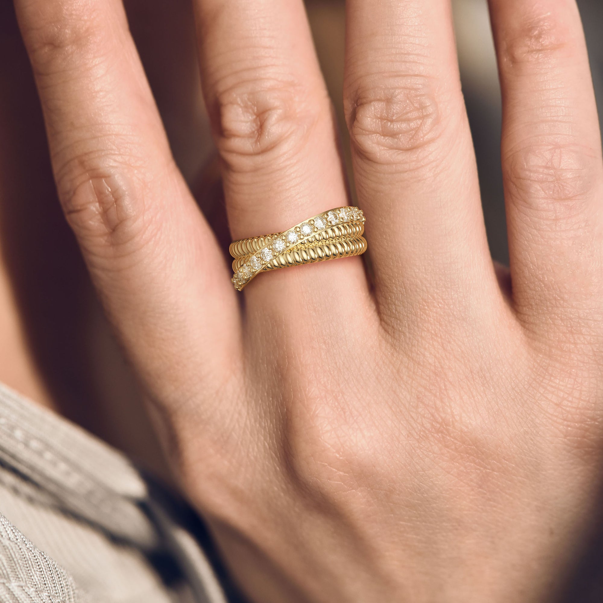 Sterling Silver Double Band Knot Ring - vanimy