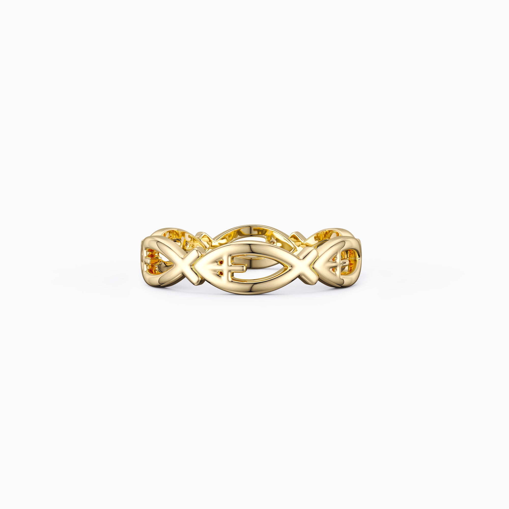 Jesus Fish Eternity Ring - vanimy