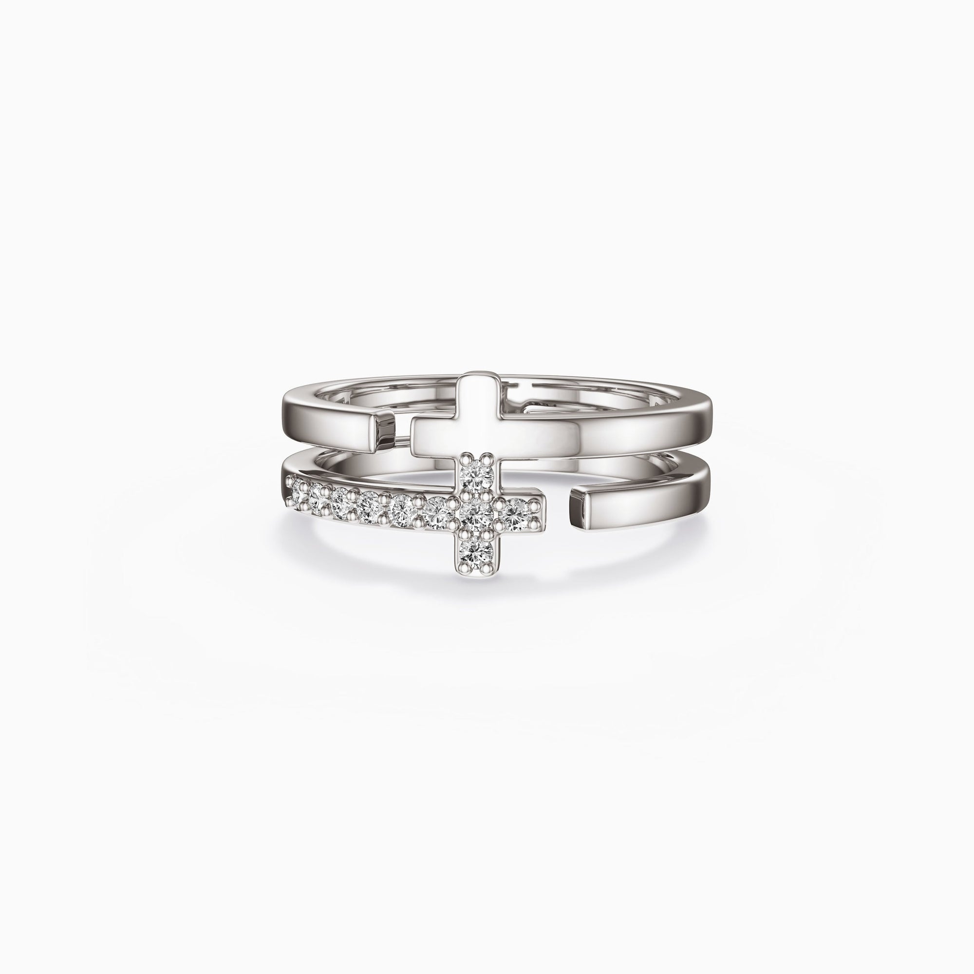 Tiered Cross Ring - vanimy