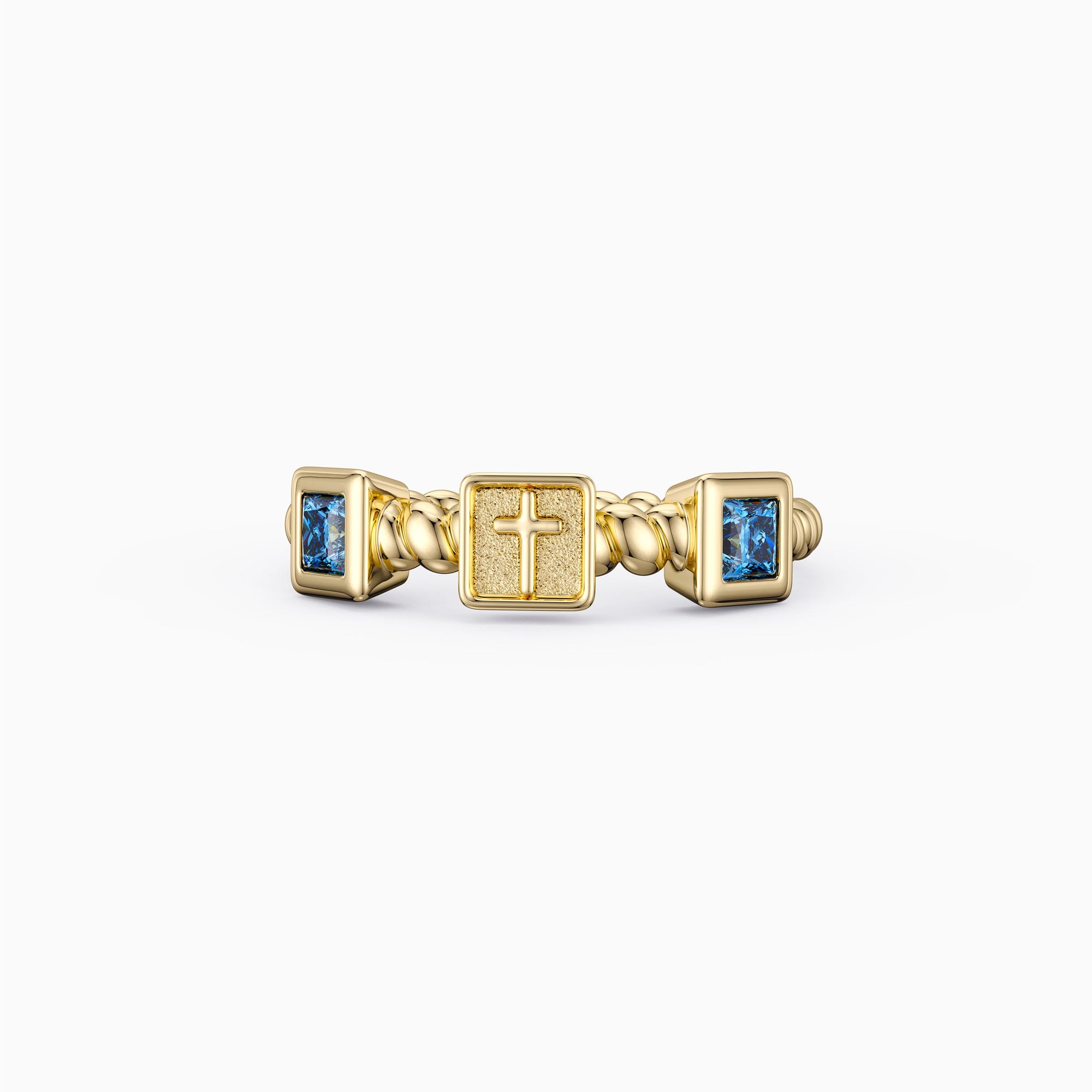 Cross Twine Stackable Ring - vanimy