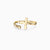 Liquid Open Cross Ring - vanimy