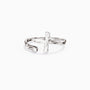 Liquid Open Cross Ring - vanimy