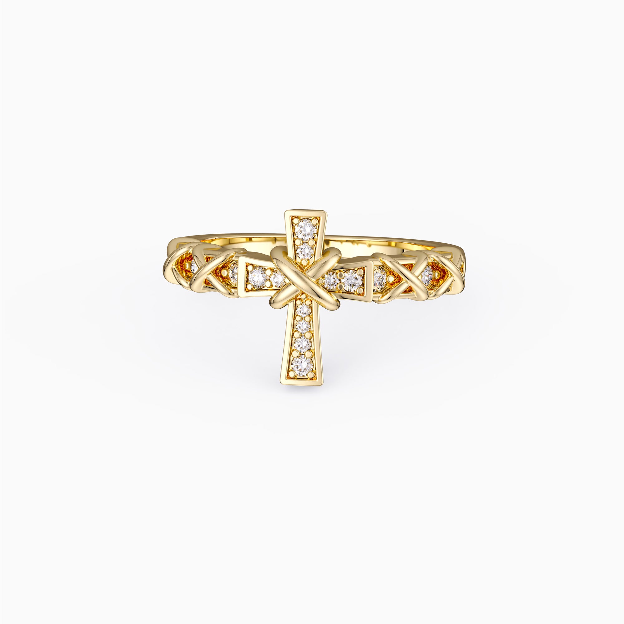 Pavé X Cross Ring - vanimy