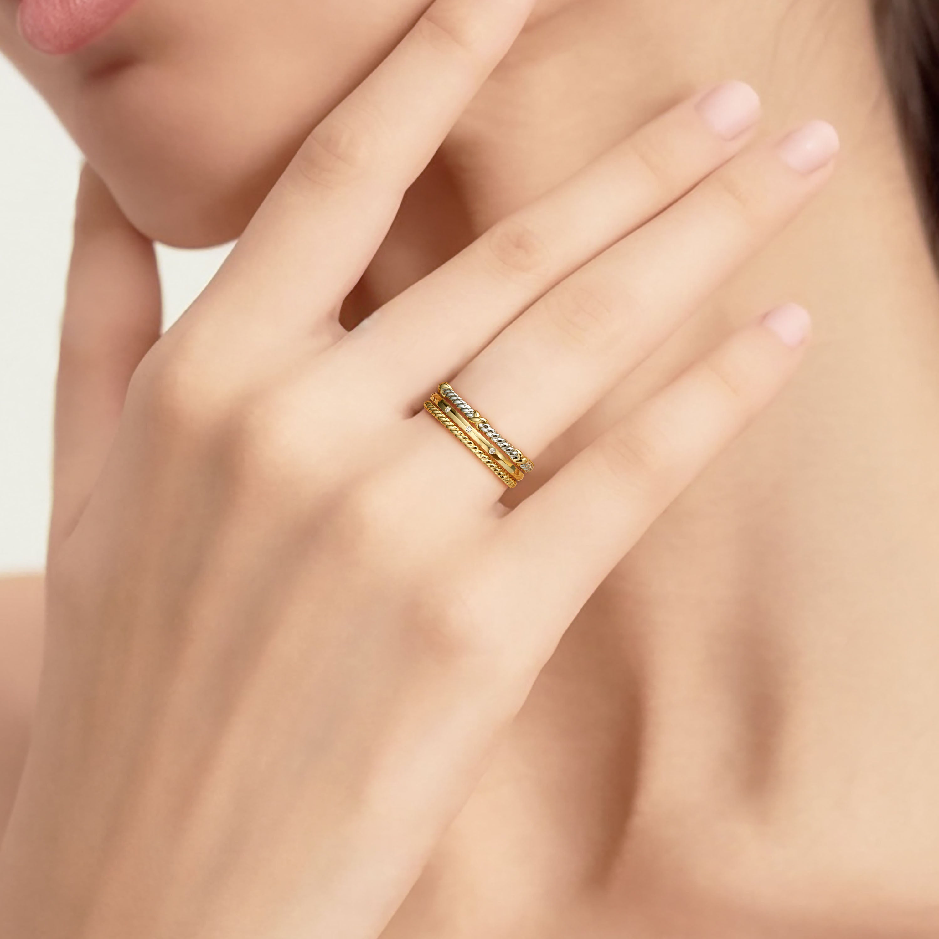 Three-Loop Stackable Knot Ring Set | Faith-Inspired Christian Jewelry ...