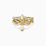 Fleur-de-Lis Ichthys Cross Statement Ring - vanimy