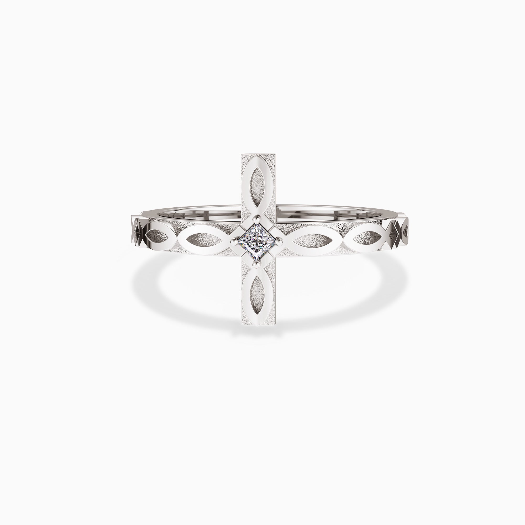 Faith Ichthys Cross Protection Promise Ring
